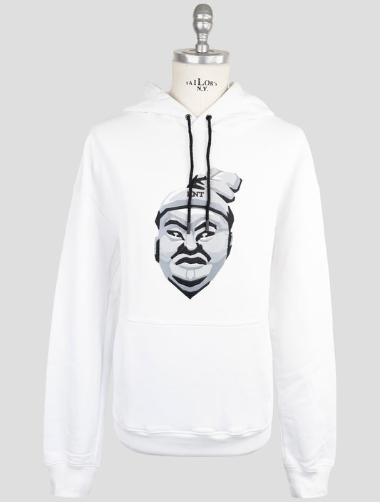 Kiton Knt White Cotton Special Edition Sweter Hoodie