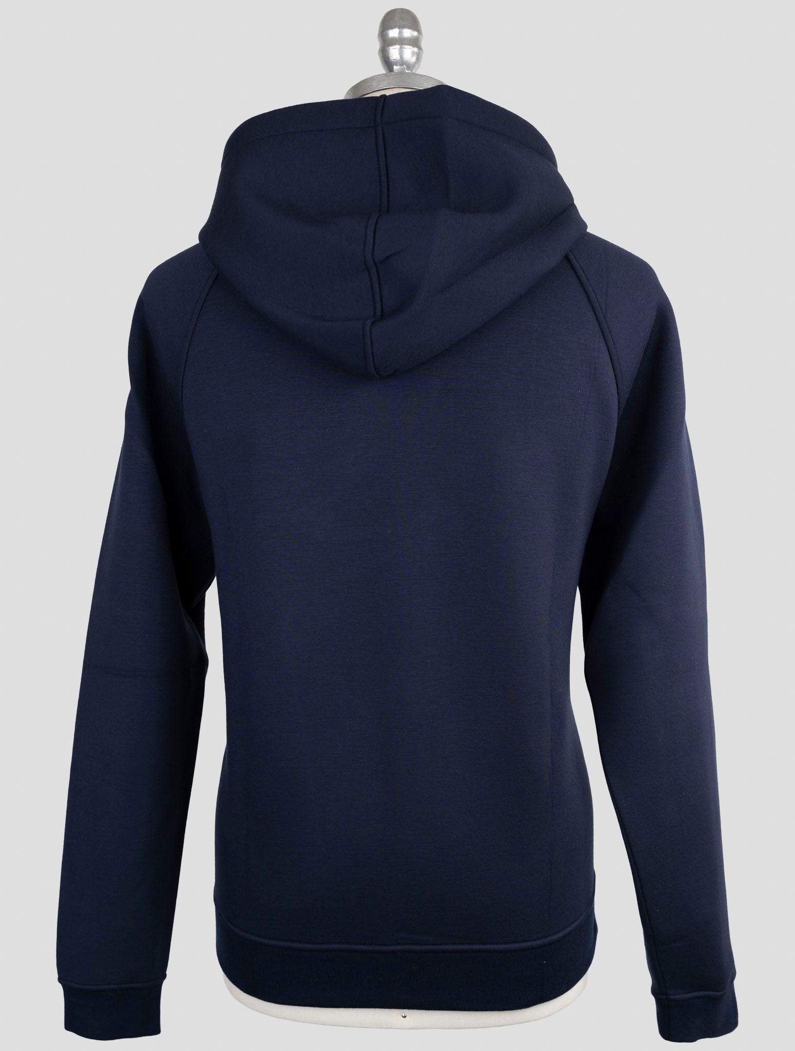 Kiton Knt Blue Viscose Ea Sweater Hoodie