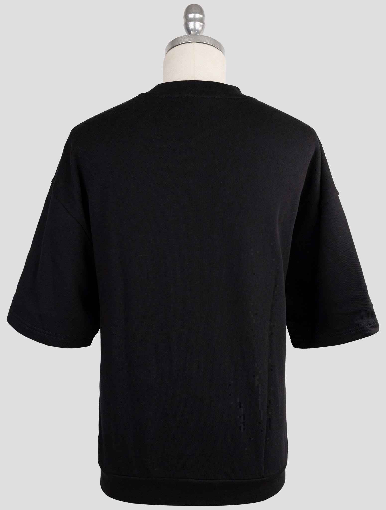 Kiton Knt Black Cotton T-Shirt