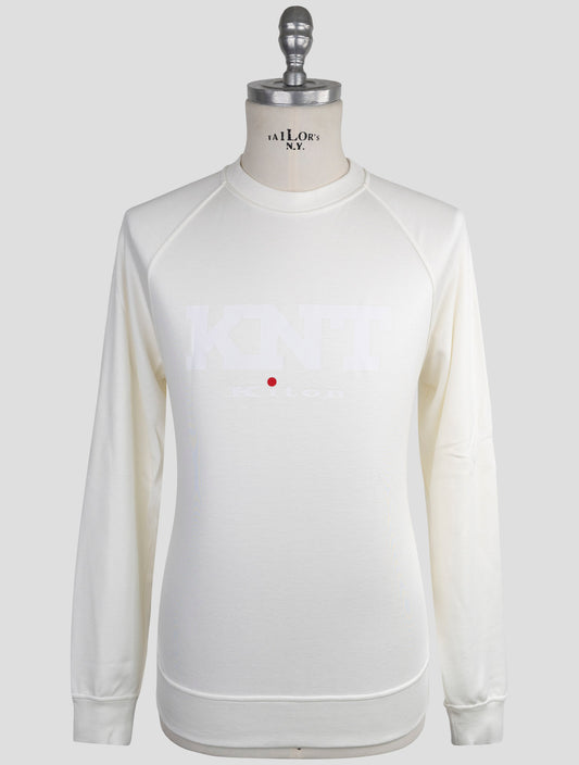 Kiton Knt White Viscose Ea Sweater Crewneck