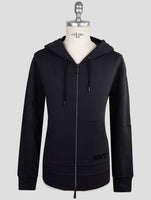 Kiton Knt Blue Cotton Sweater Full Zip