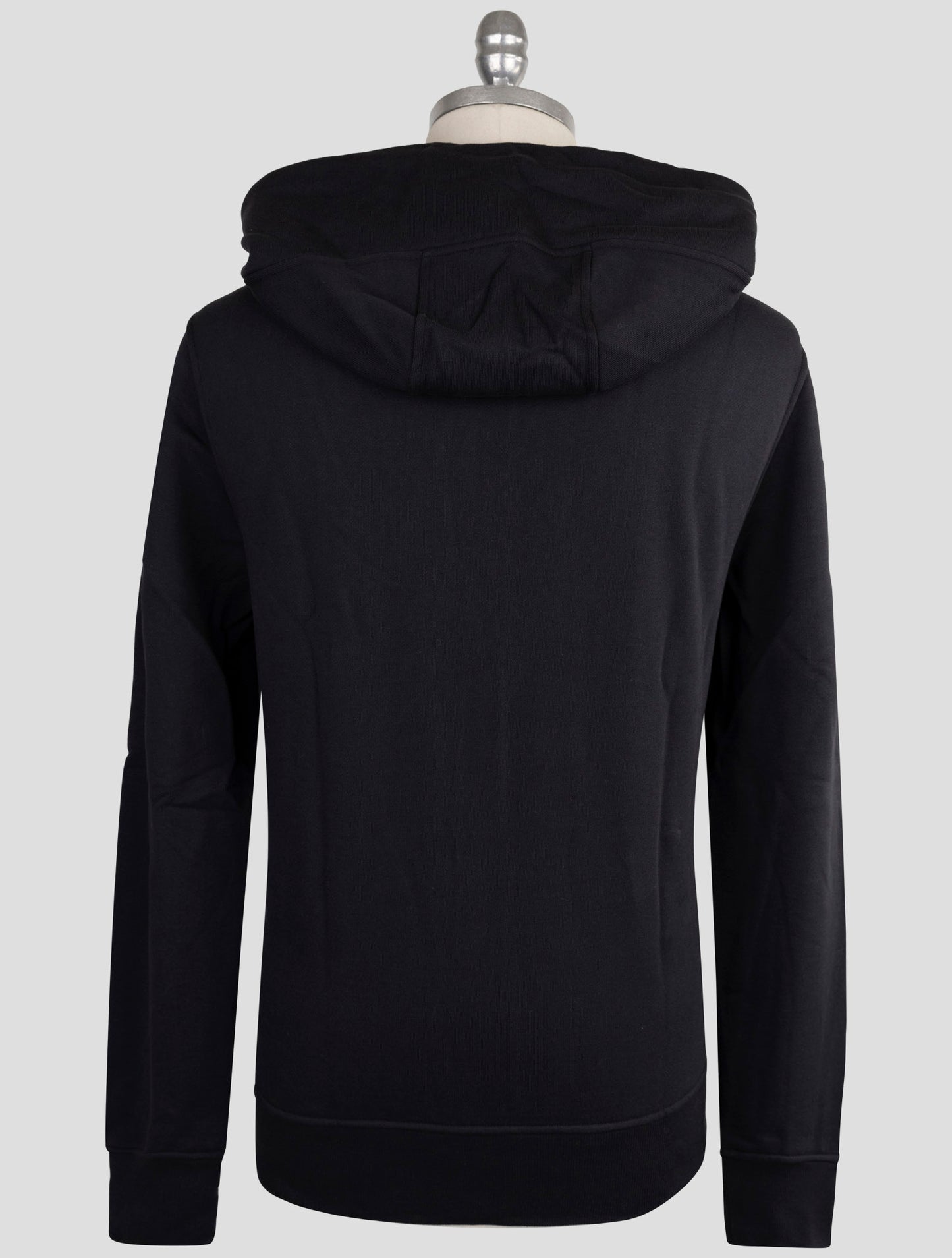 Kiton Knt Blue Cotton Sweater Full Zip
