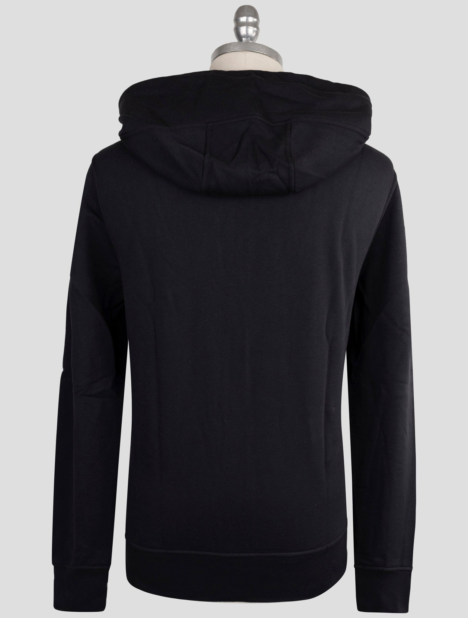 Kiton Knt Blue Cotton Sweater Full Zip