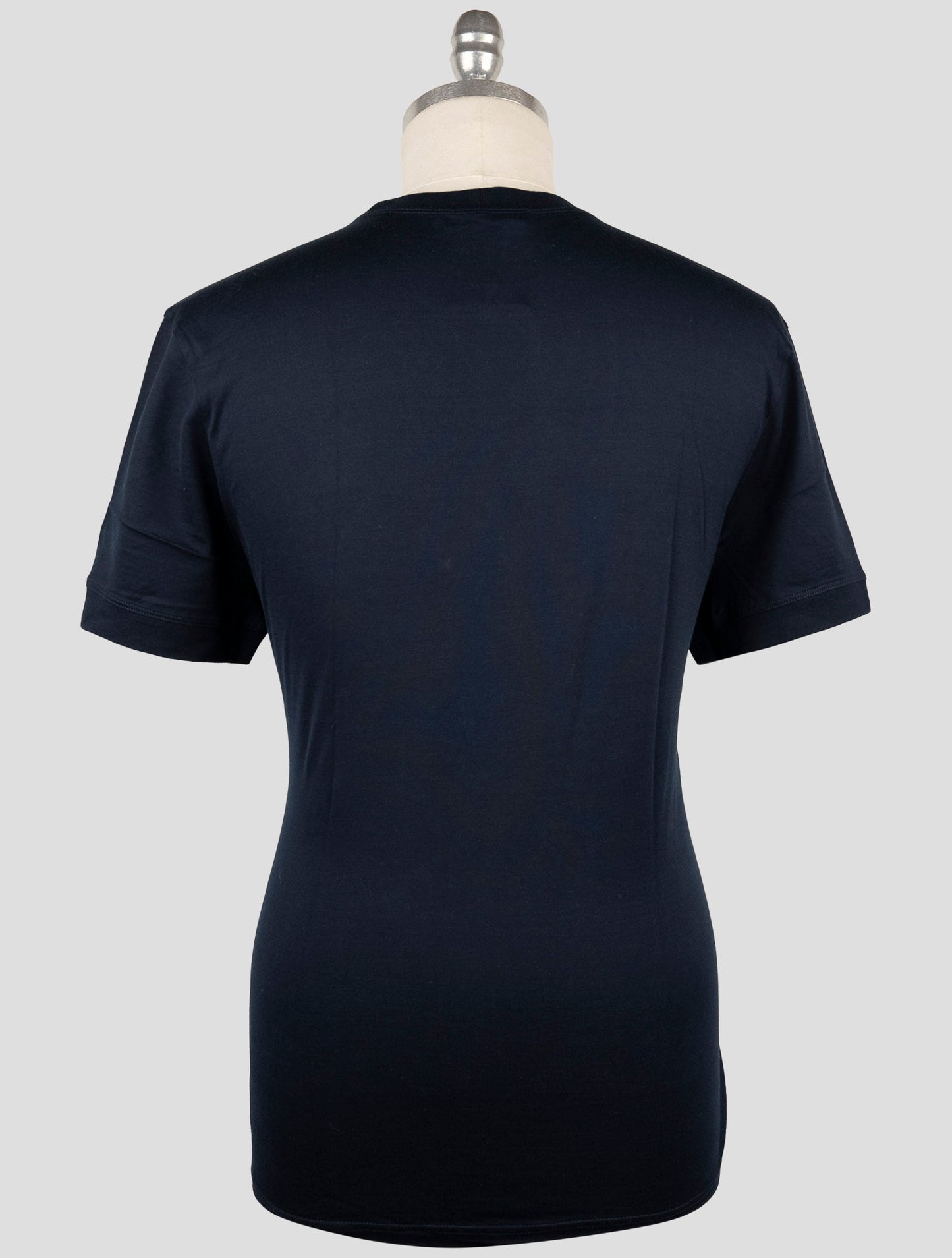 Kiton Knt Blue Cotton T-Shirt