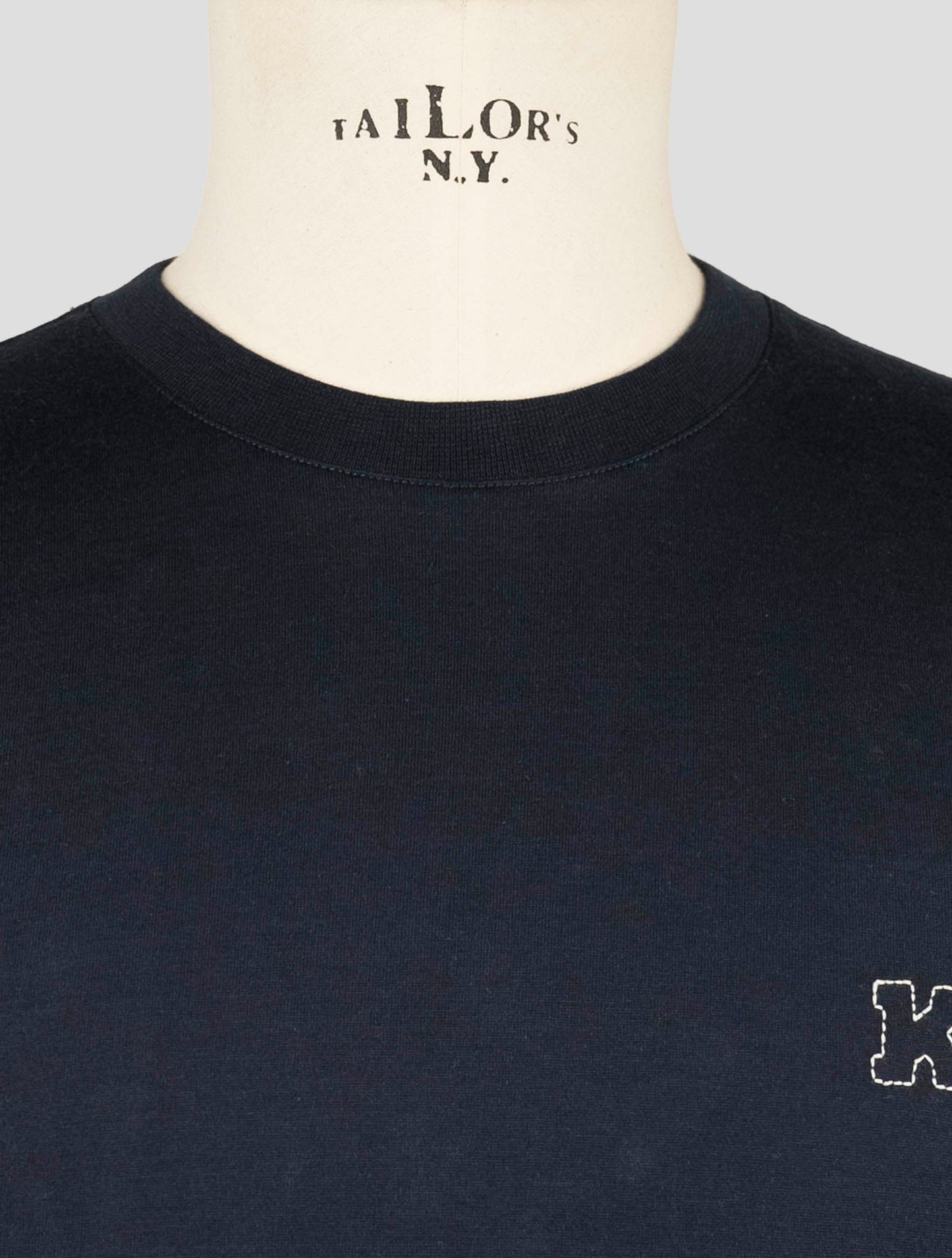 Kiton Knt Blue Cotton T-Shirt