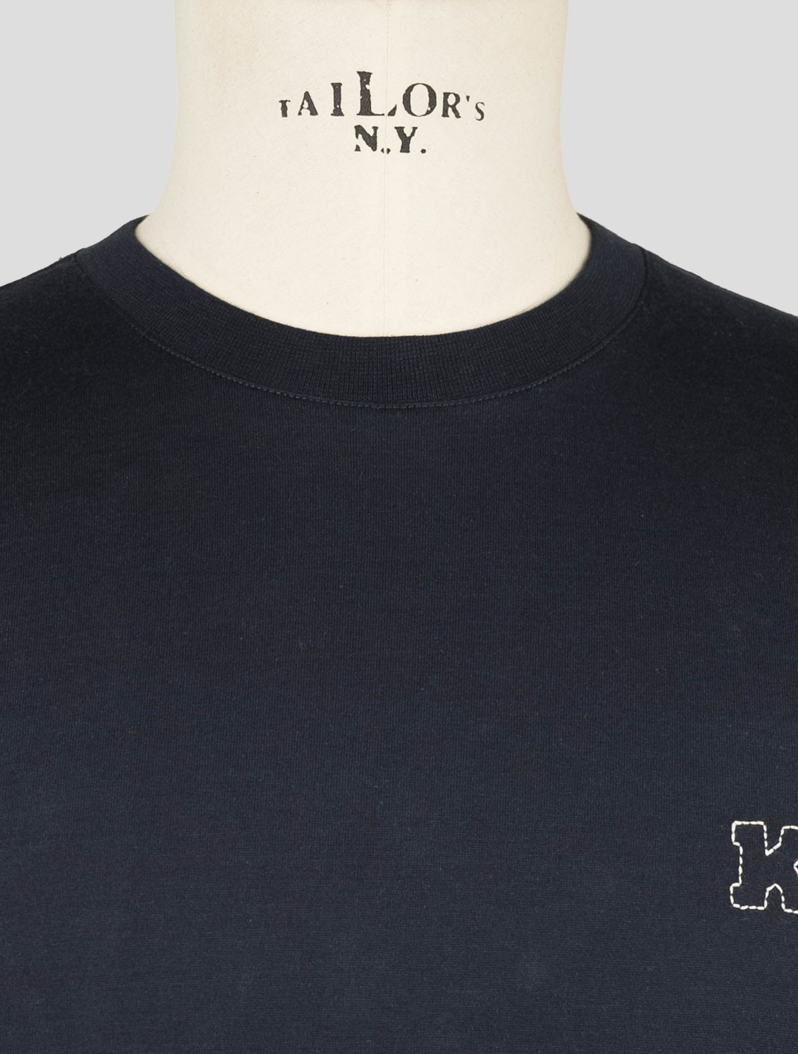 Kiton Knt Blue Cotton T-Shirt