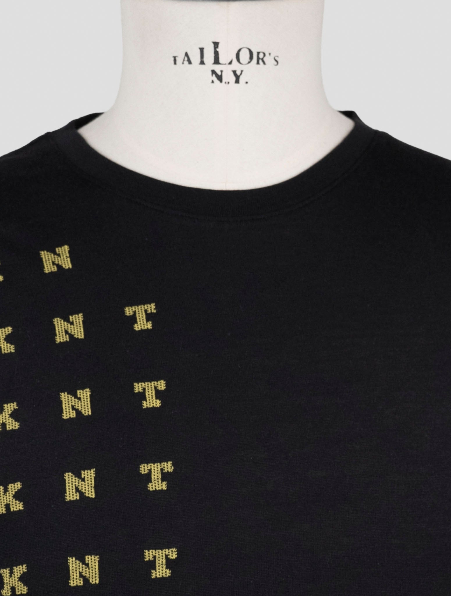 Kiton Knt Black Cotton Sweater Crewneck