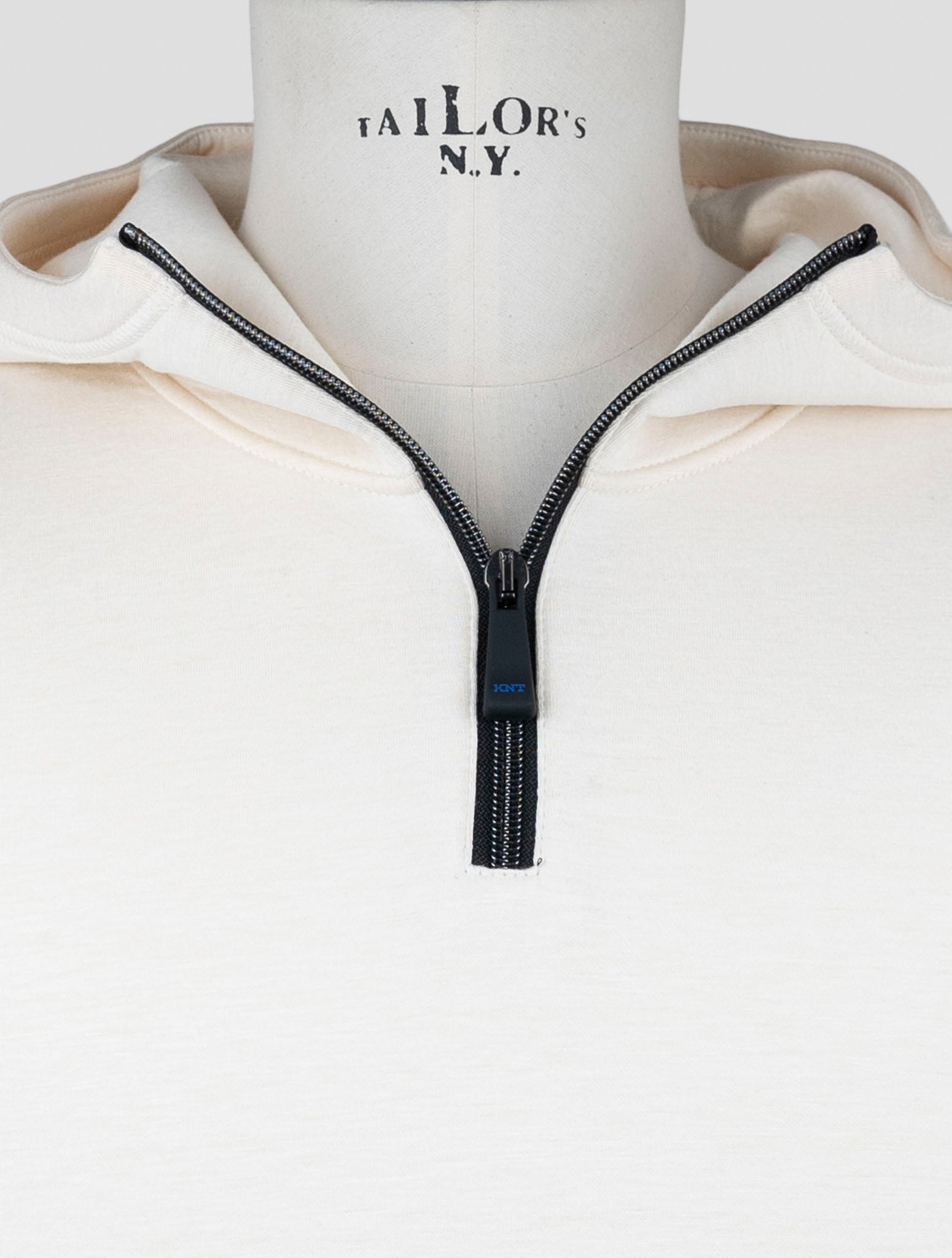 Kiton Knt White Viscose Ea Sweater Hoodie