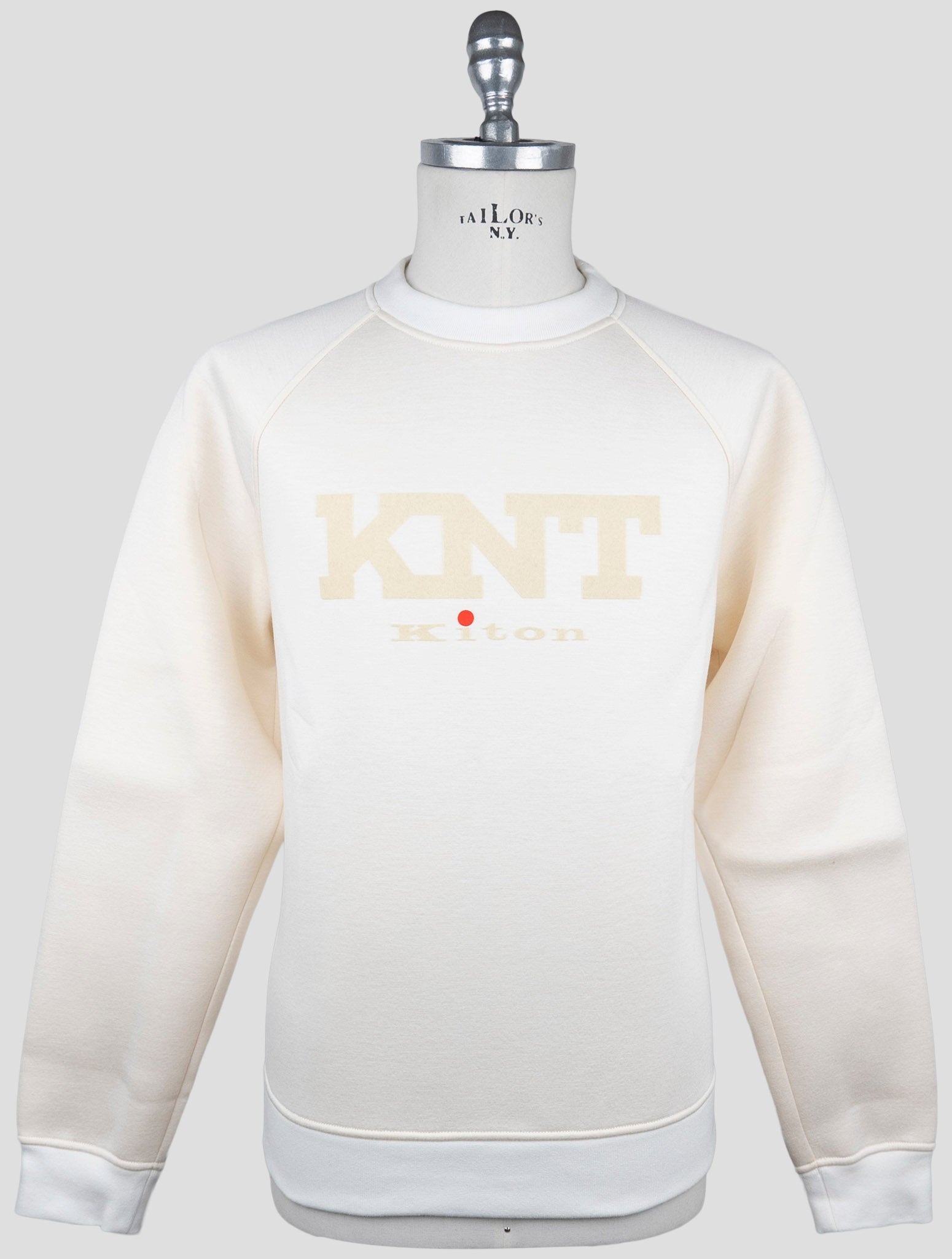 Kiton Knt White Viscose Ea Sweater Crewneck
