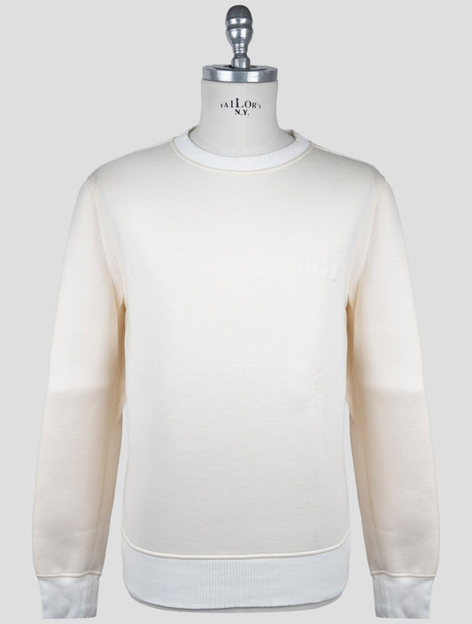 Kiton Knt White Viscose Ea Sweater Crewneck