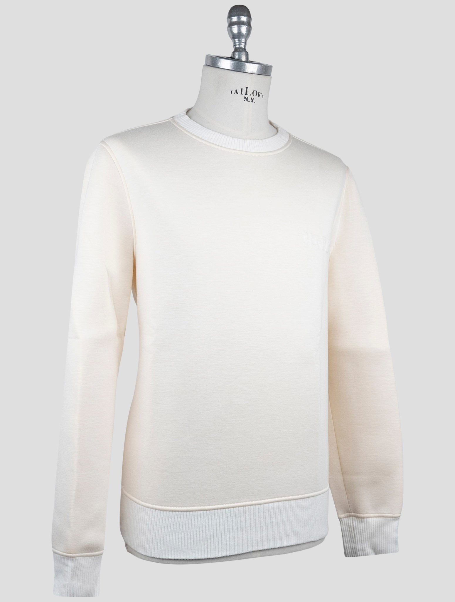 Kiton Knt White Viscose Ea Sweater Crewneck
