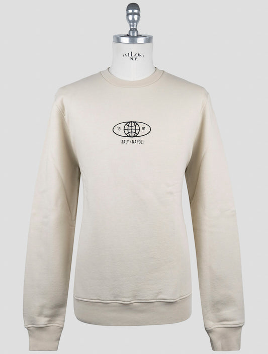 Kiton Knt Beige Cotton Sweater Crewneck