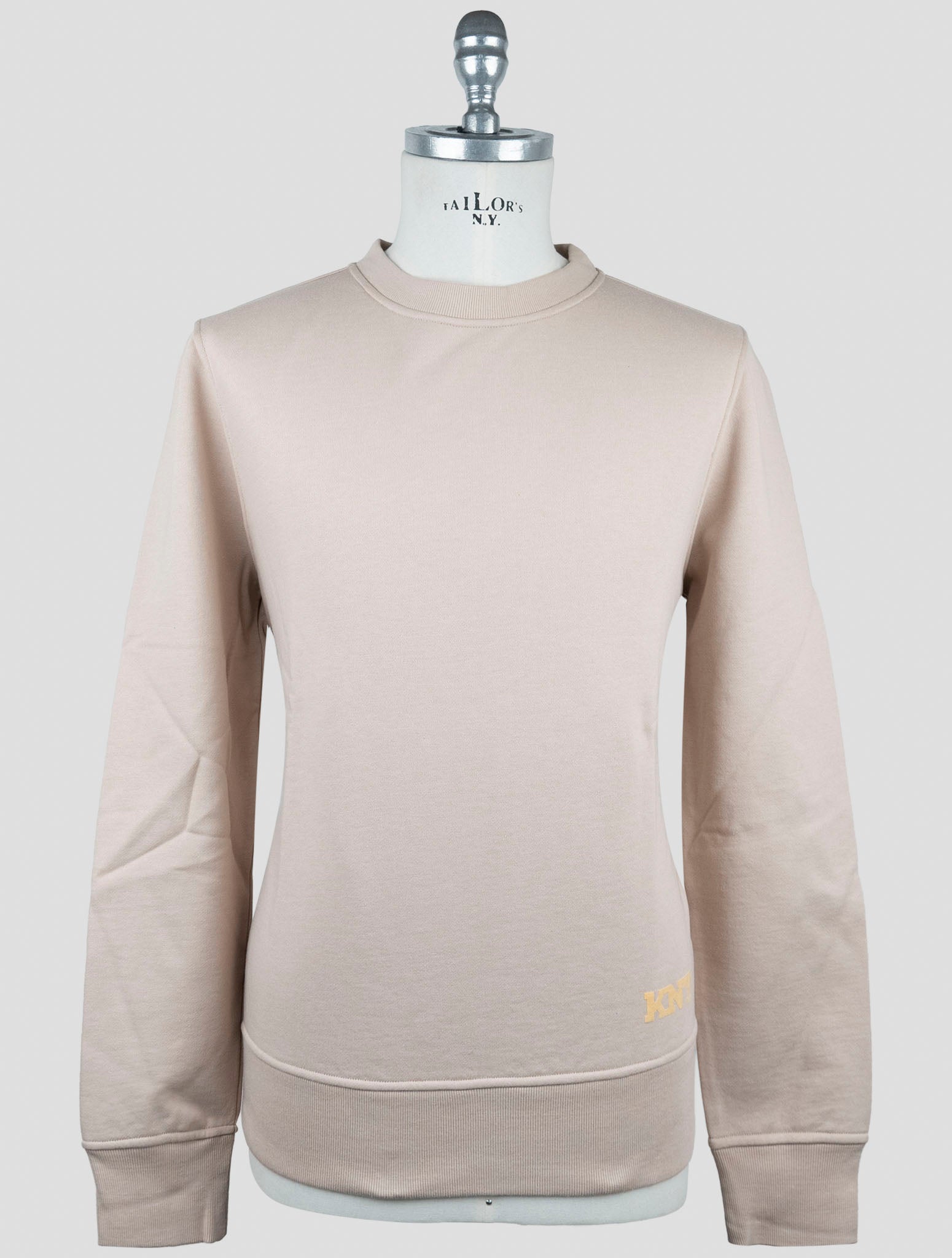 Kiton Knt Beige Cotton Sweater Crewneck