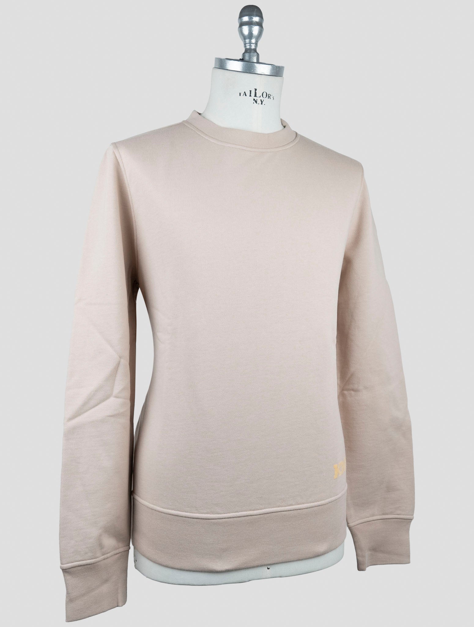 Kiton Knt Beige Cotton Sweater Crewneck