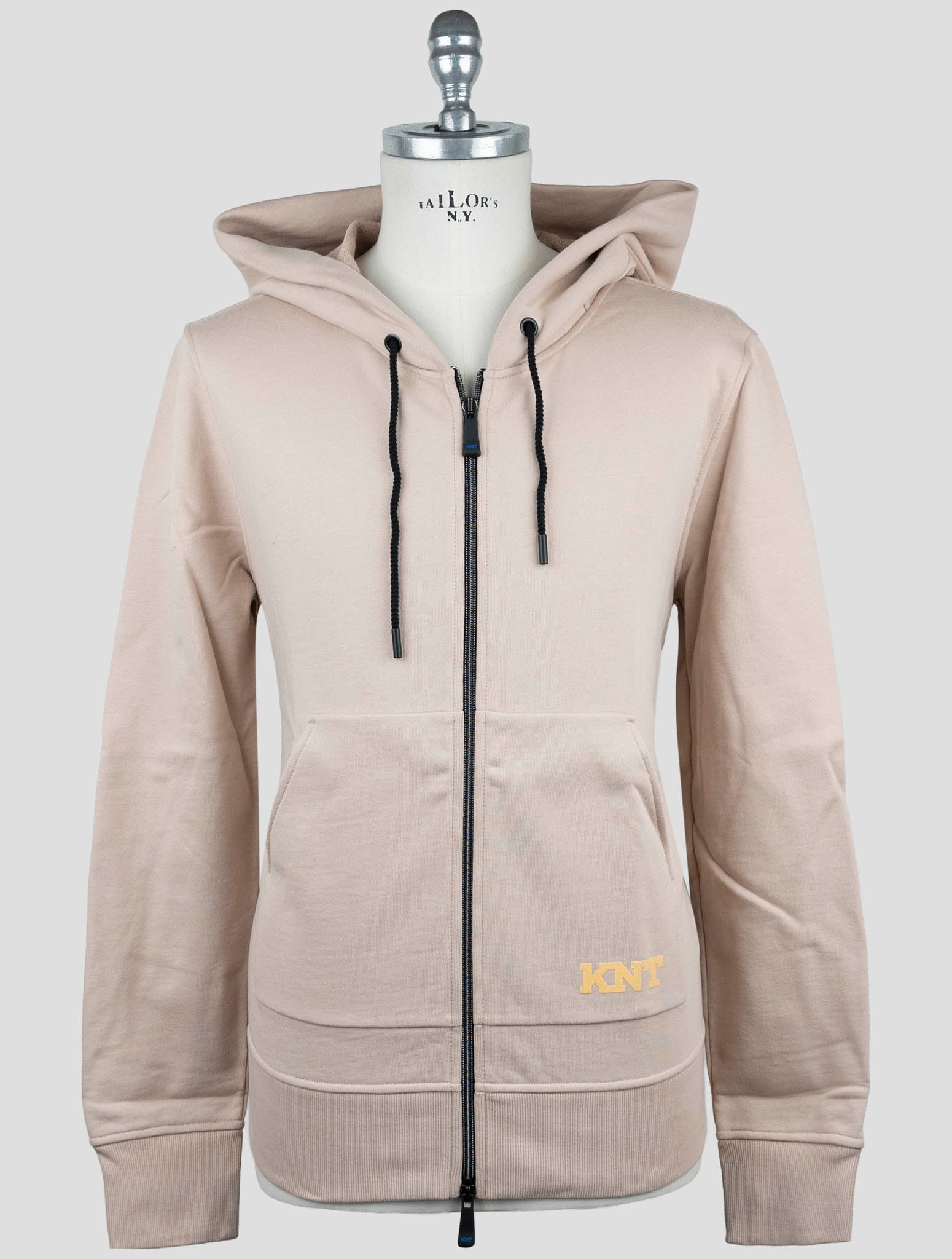 Kiton Knt Beige Cotton Sweater Full Zip