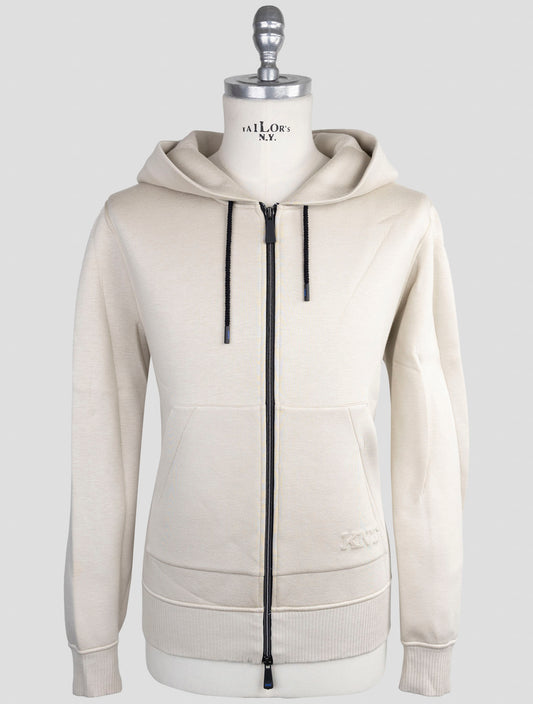 Kiton Knt Beige Viscose Ea Sweater Full Zip