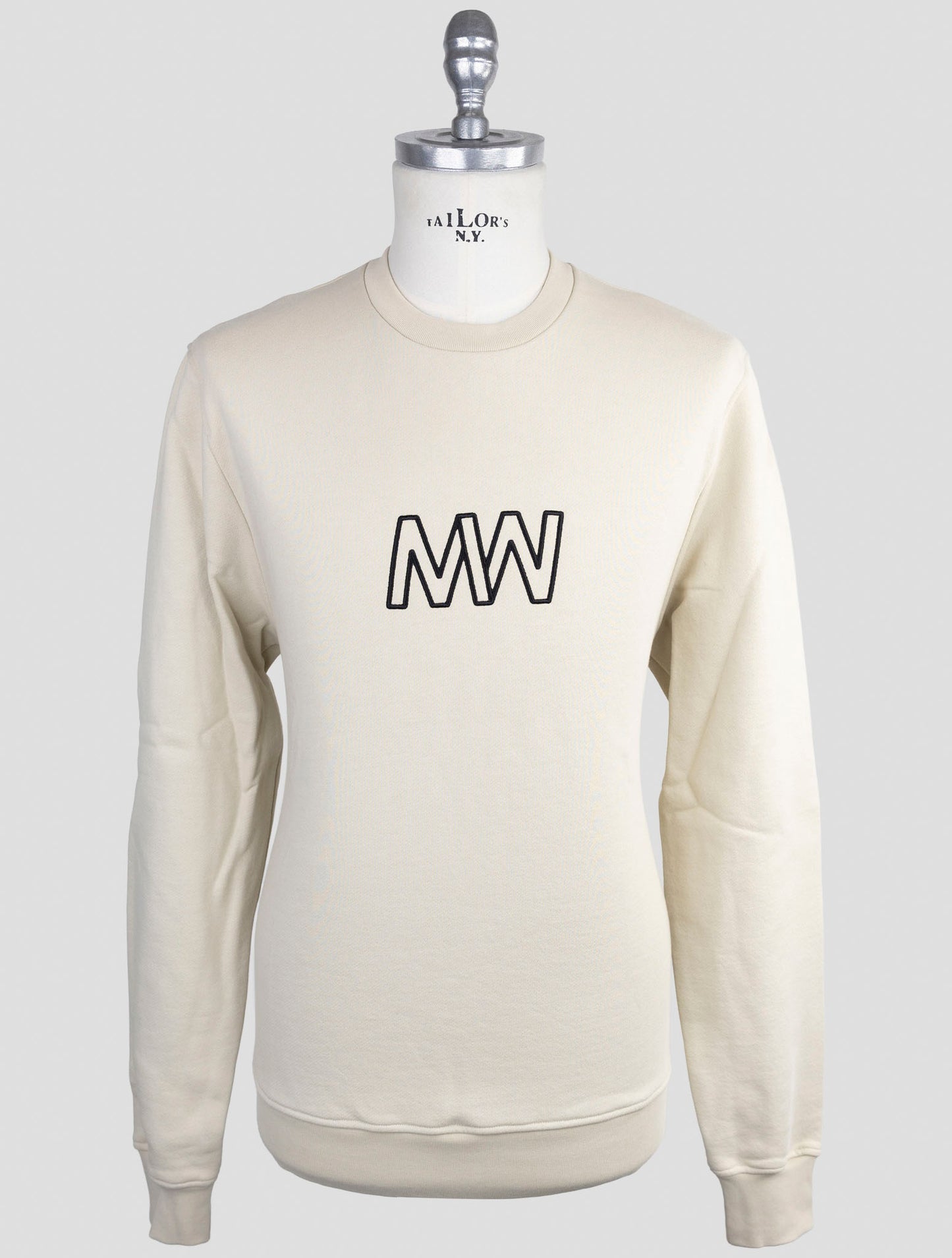 Kiton Knt White Cotton Sweater Crewneck
