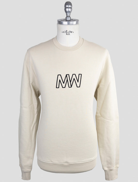 Kiton Knt White Cotton Sweater Crewneck