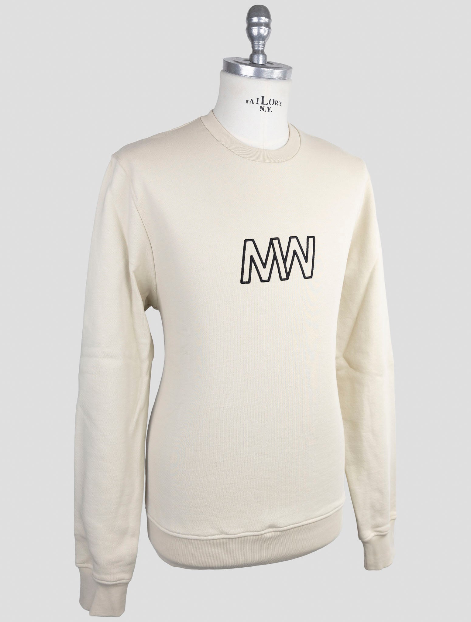Kiton Knt White Cotton Sweater Crewneck