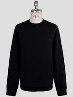 Kiton Knt Black Cotton Sweater Crewneck