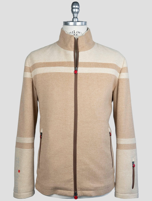 Kiton Beige Cashmere Coat