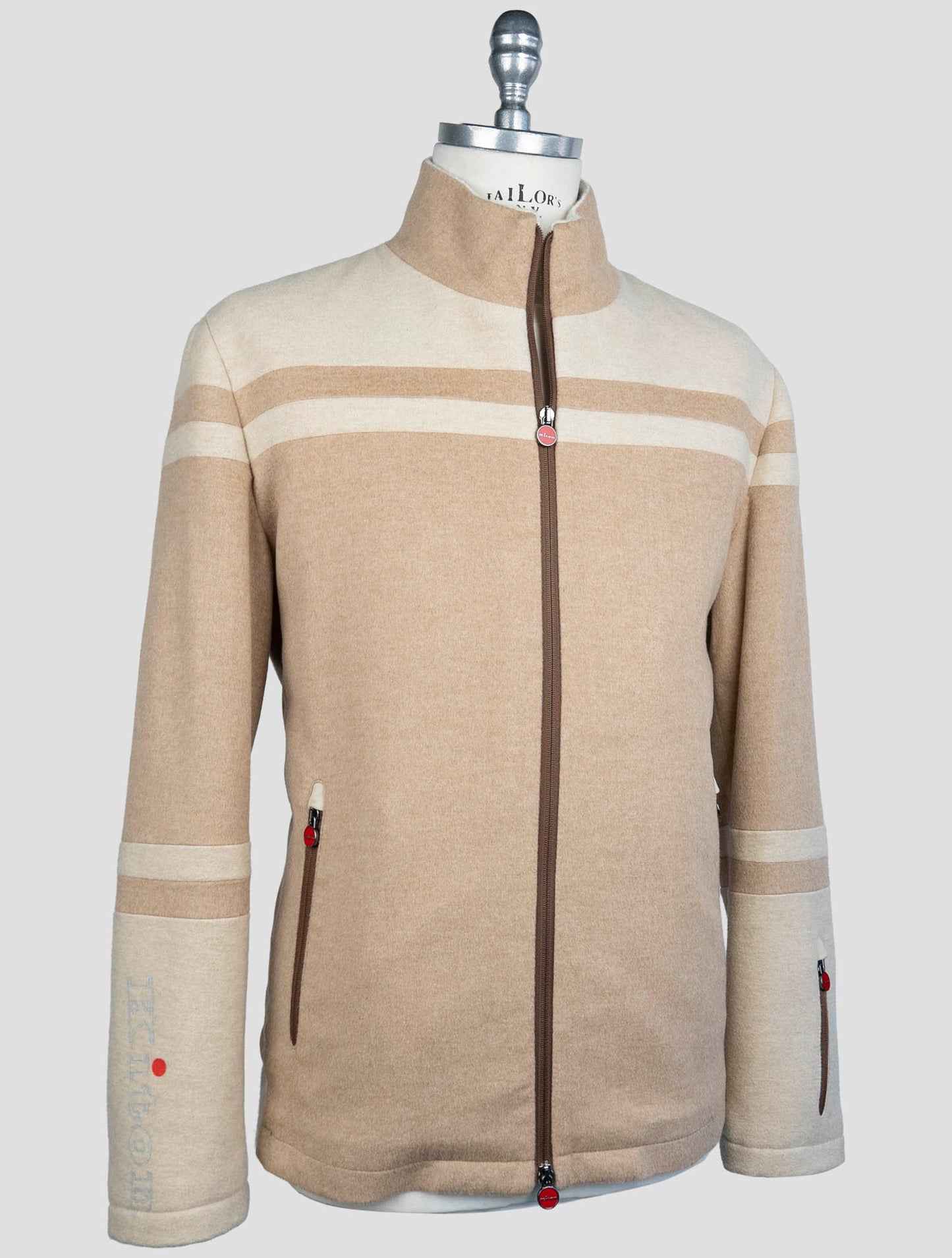 Kiton Beige Cashmere Coat
