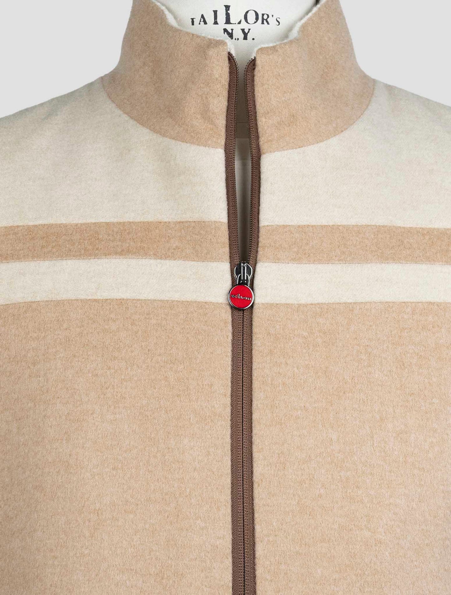 Kiton Beige Cashmere Coat
