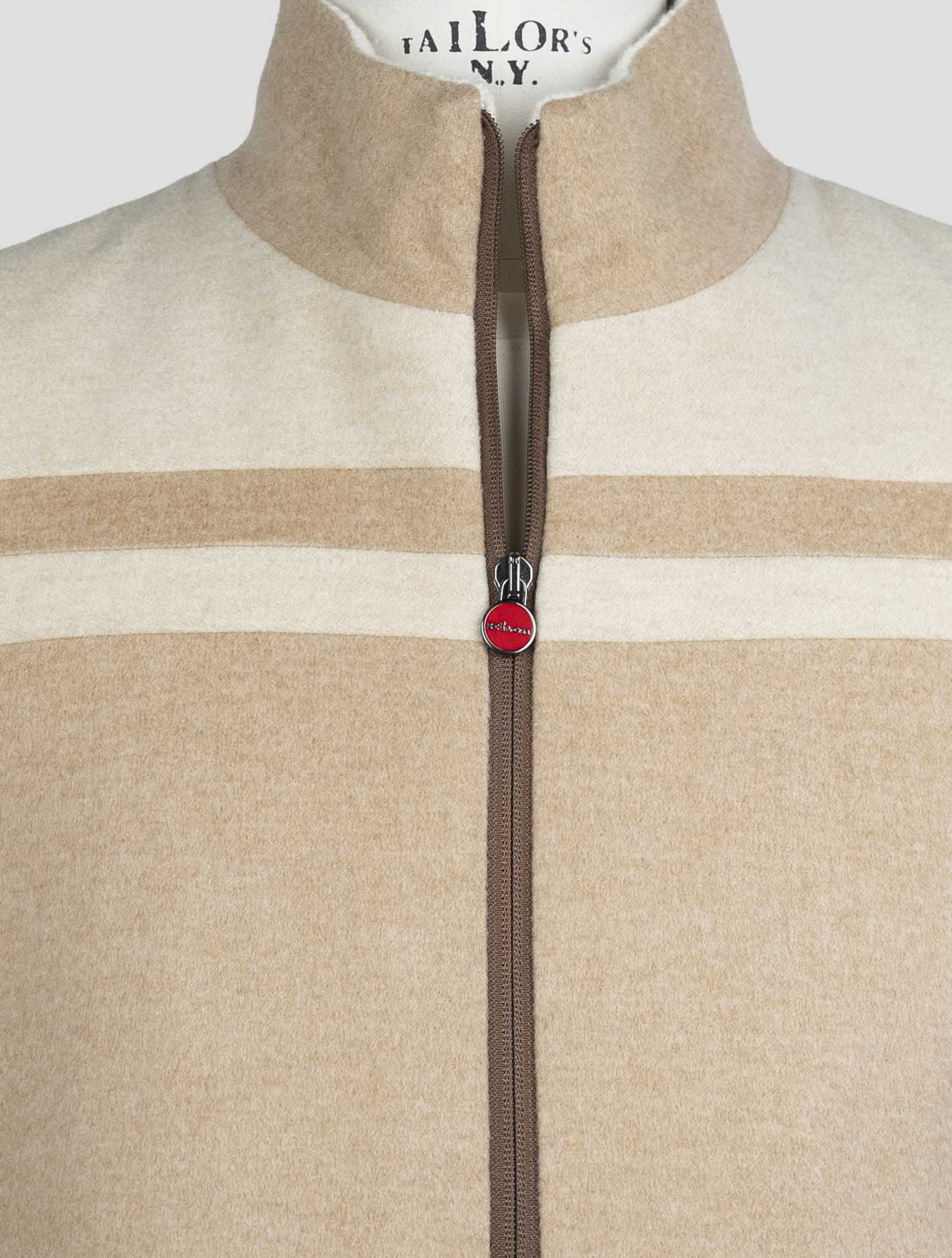 Kiton Beige Cashmere Coat