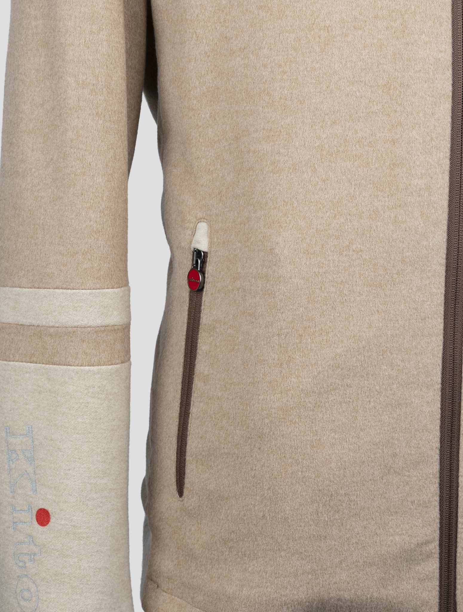 Kiton Beige Cashmere Coat