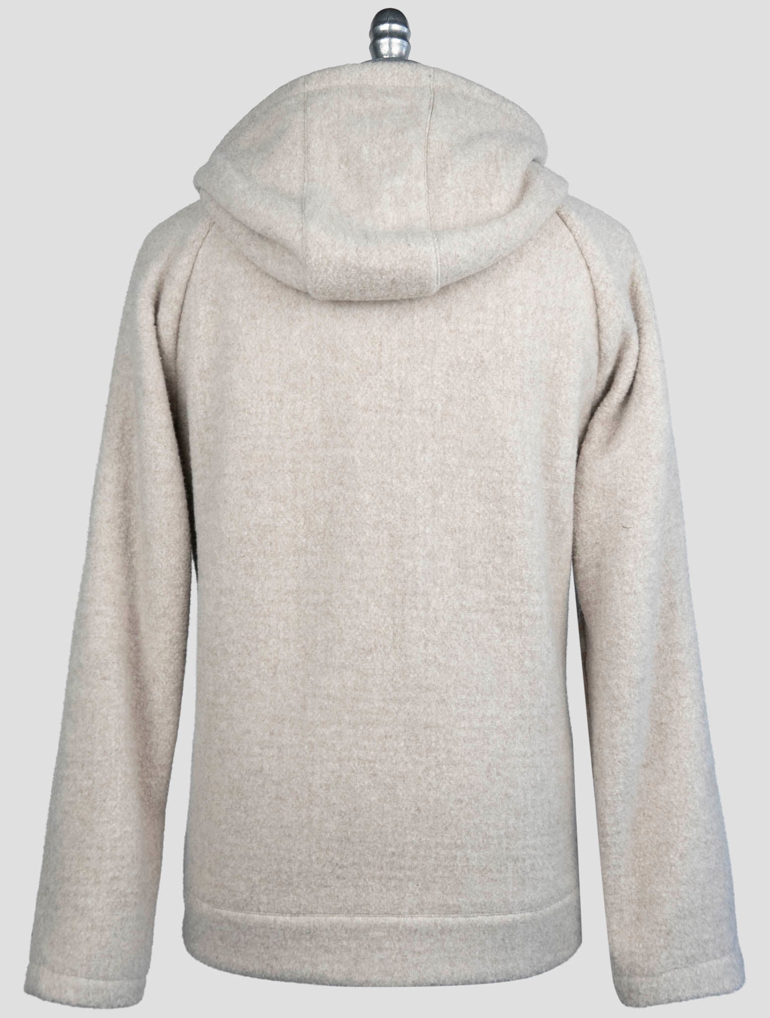 Kiton Gray Virgin Wool Cashmere Pa Coat