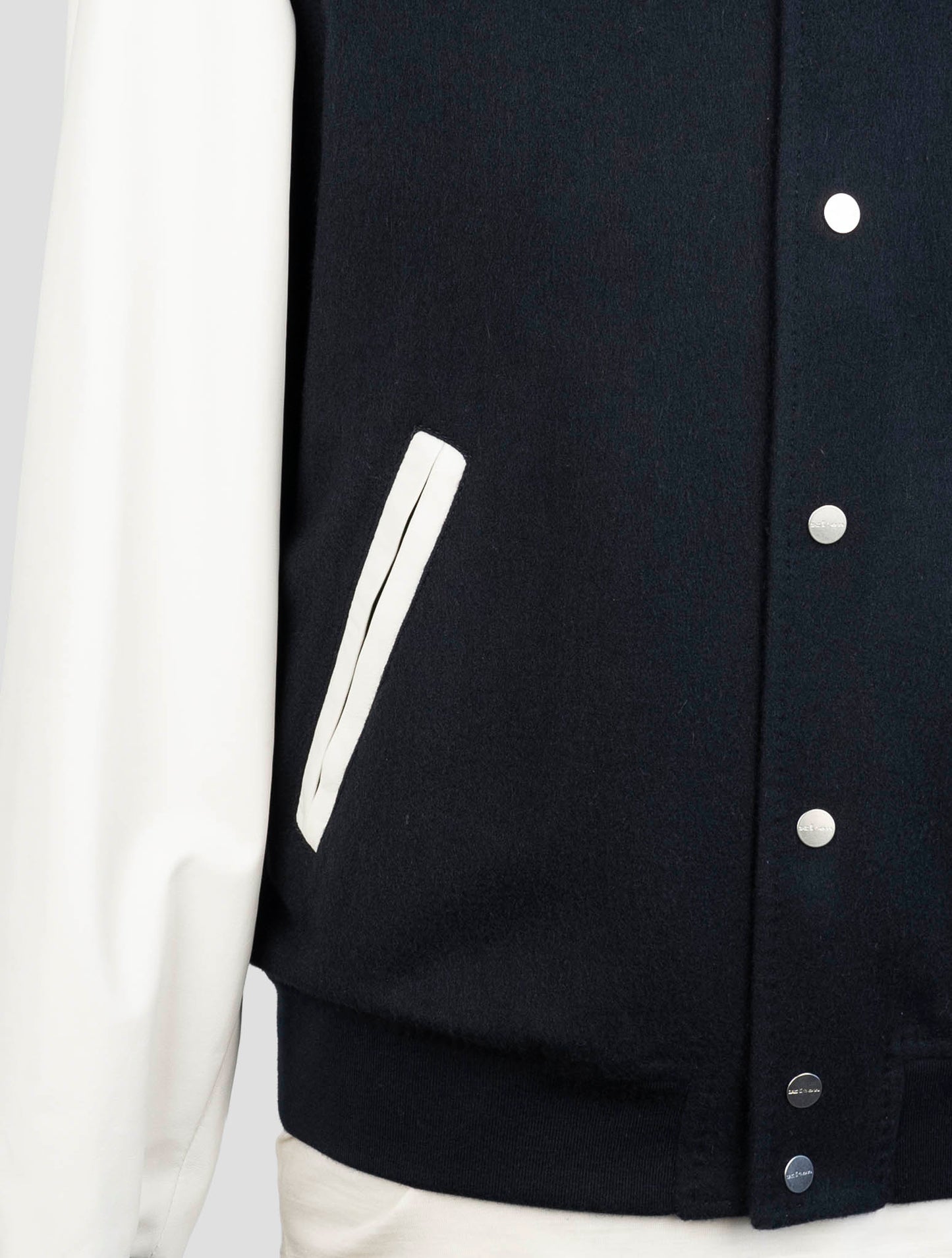 Kiton Blue White Cashmere Coat