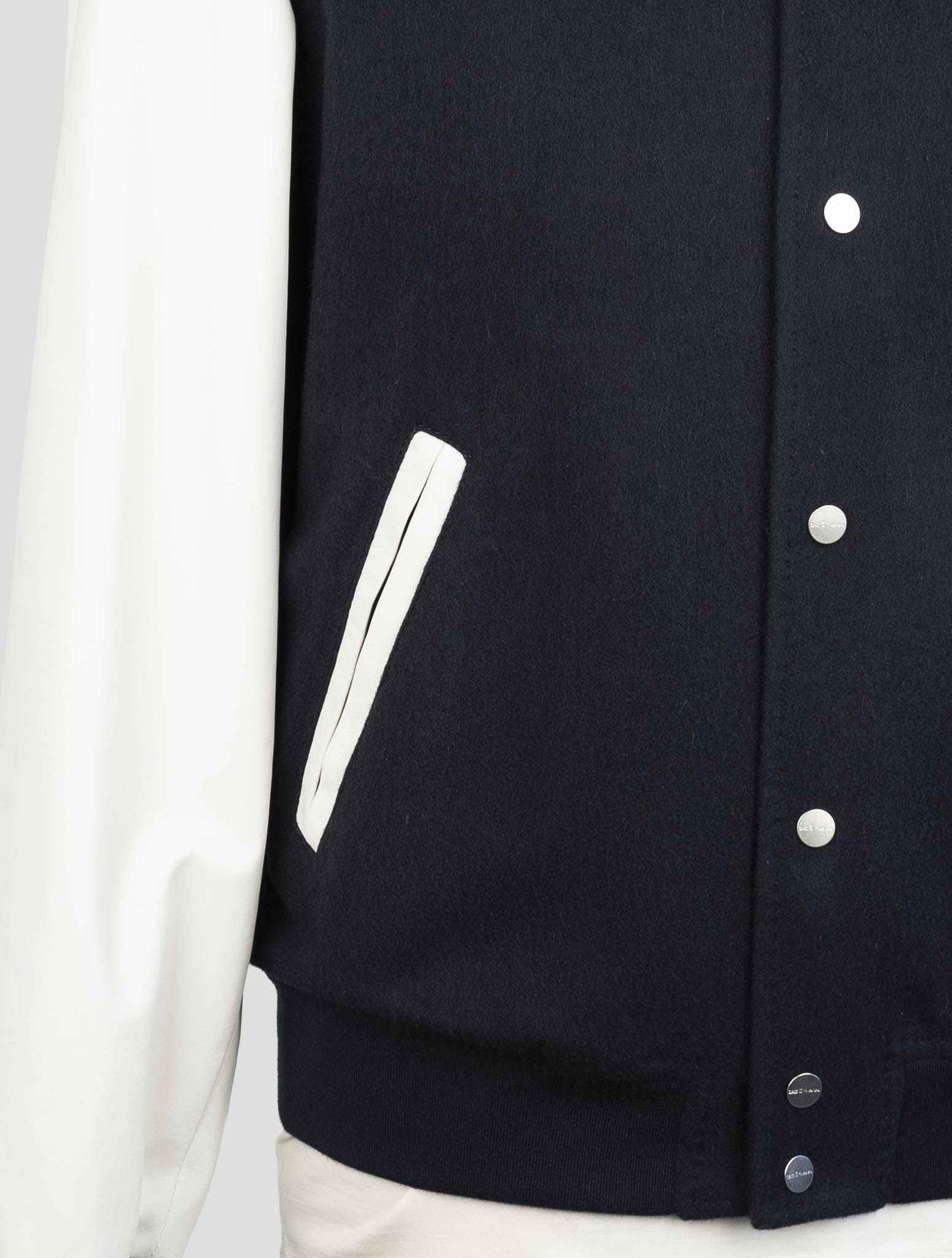 Kiton Blue White Cashmere Coat
