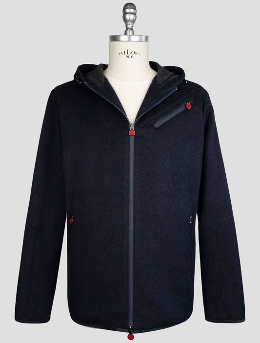 Kiton Blue Cashmere Coat
