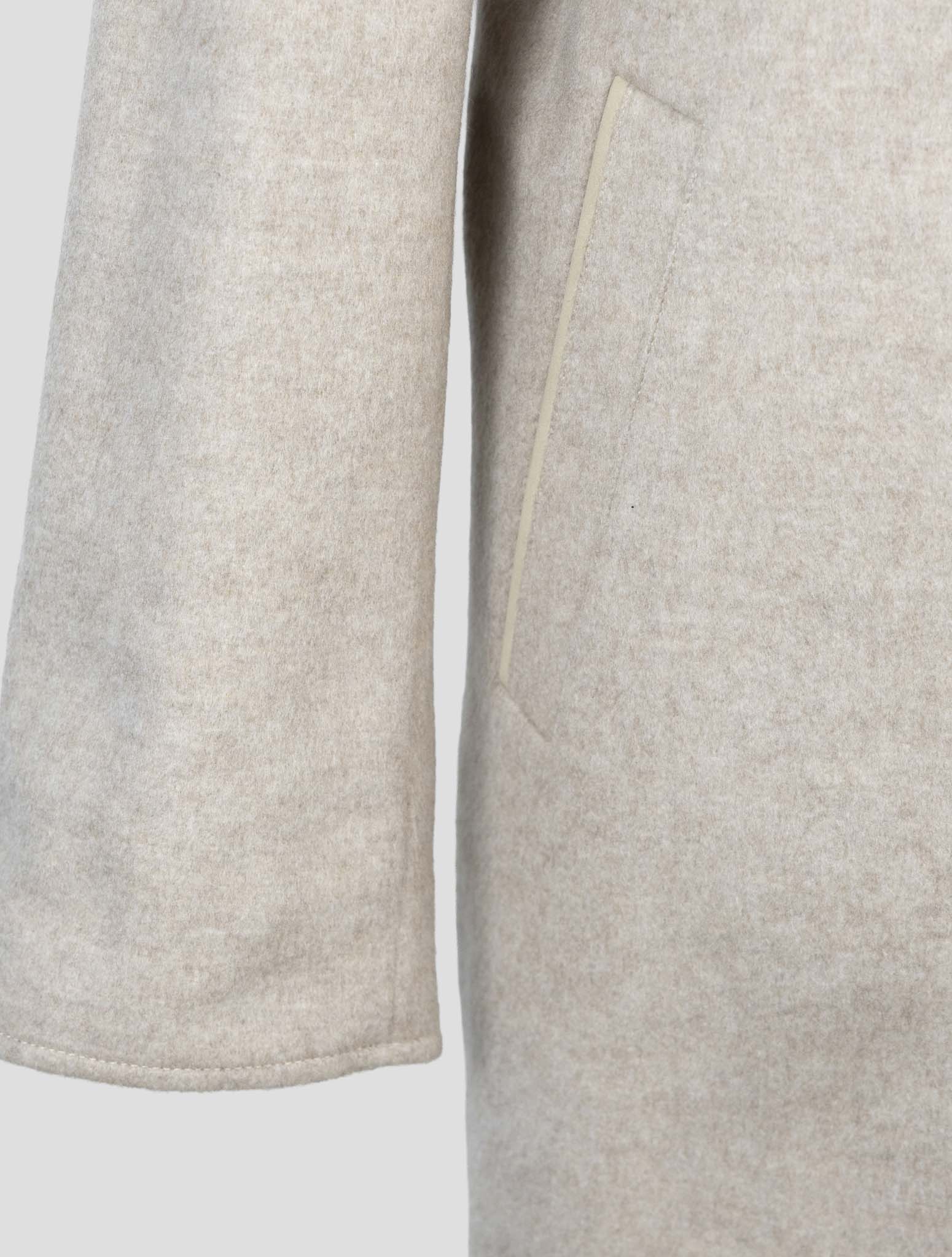 Kiton Beige Taupe Cashmere Pl Reverse Coat