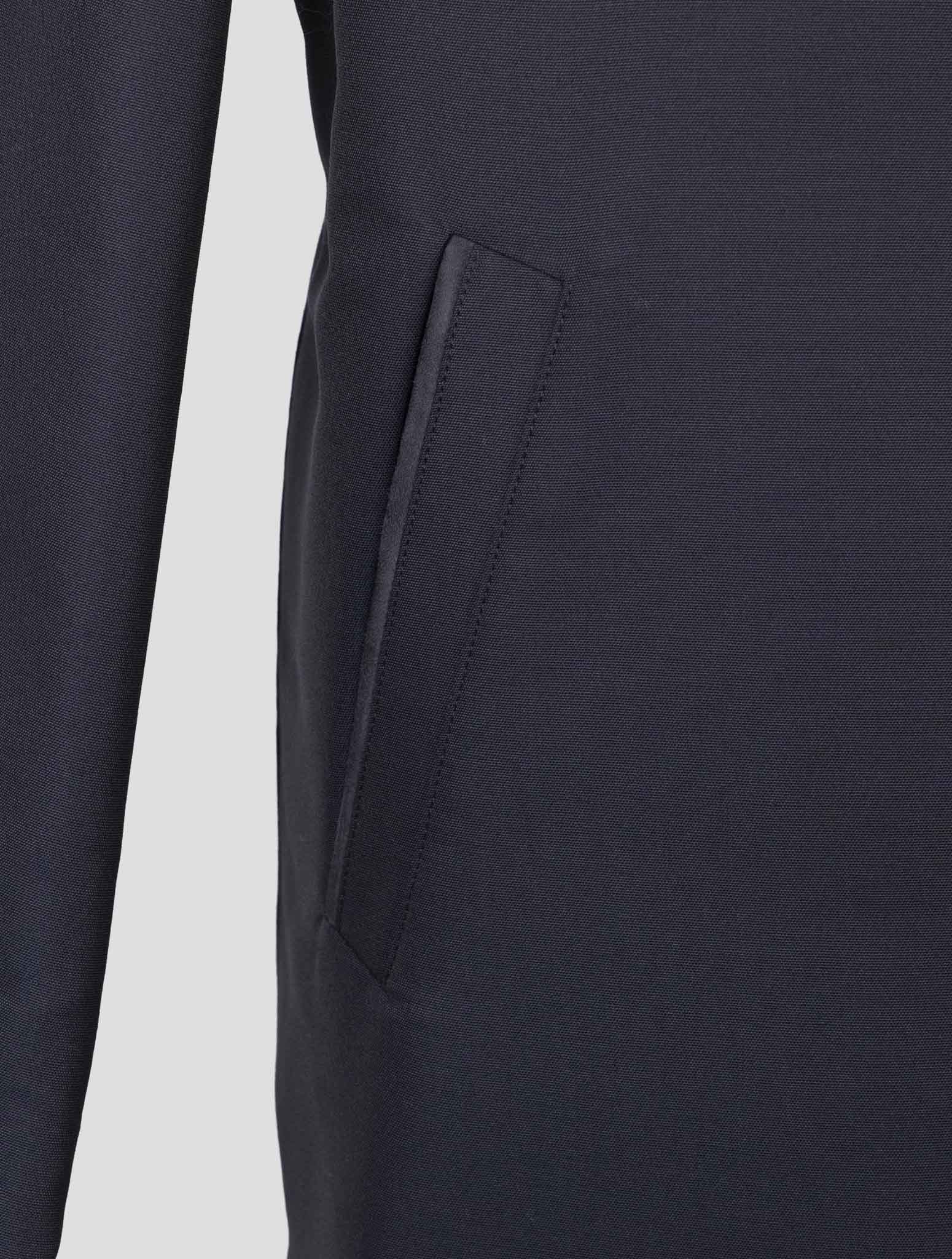 Kiton Gray Blue Wool Pa Reverse Overcoat