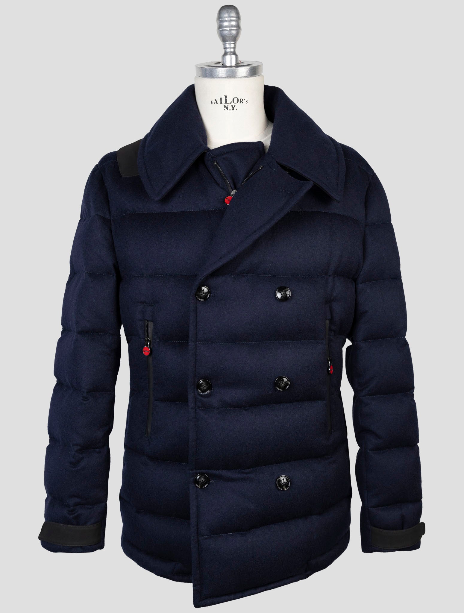 Kiton Blue Cashmere Coat