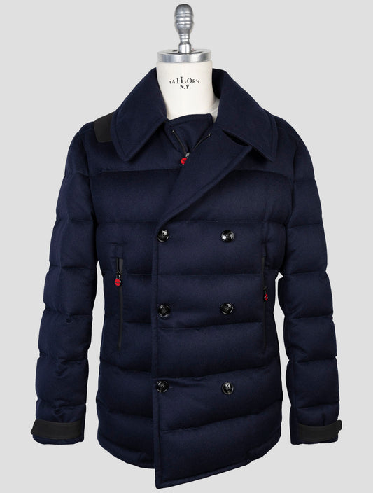 Kiton Blue Cashmere Coat