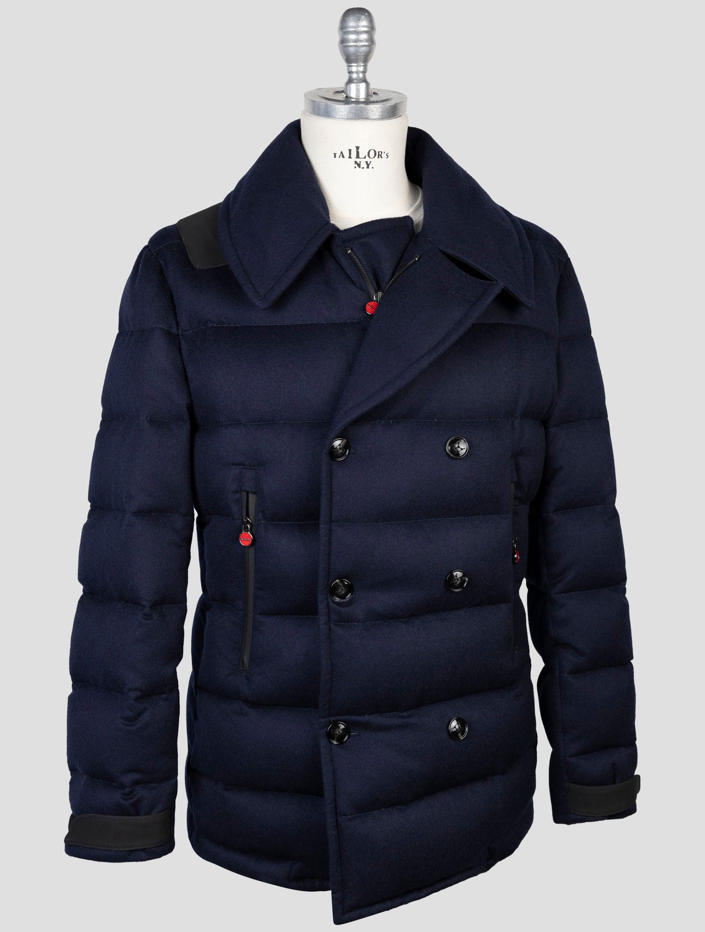 Kiton Blue Cashmere Coat
