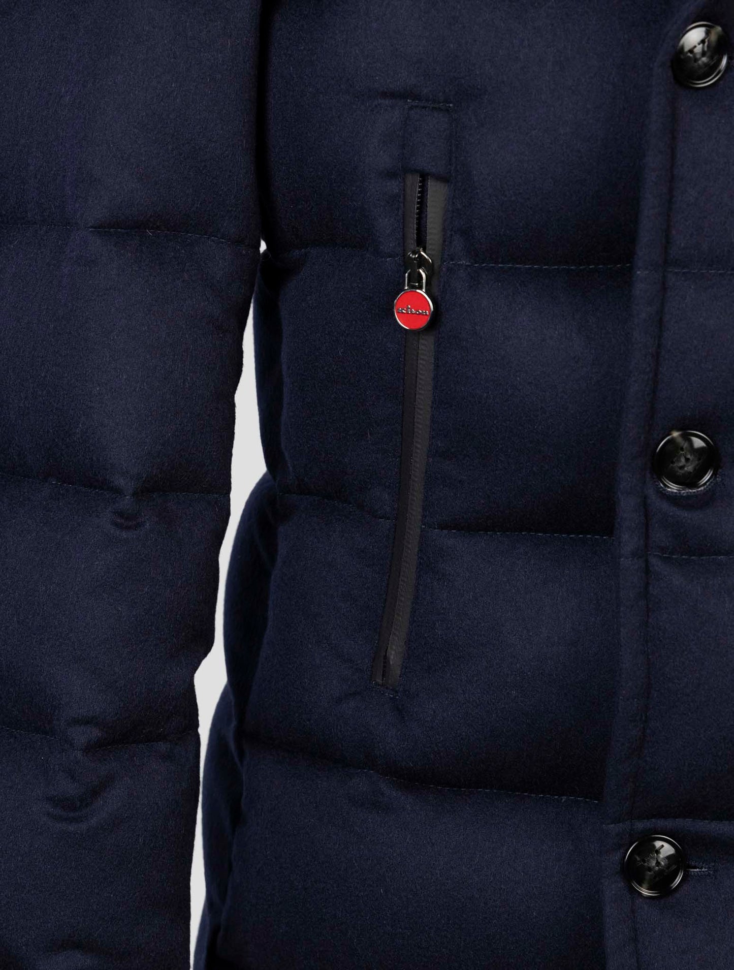 Kiton Blue Cashmere Coat