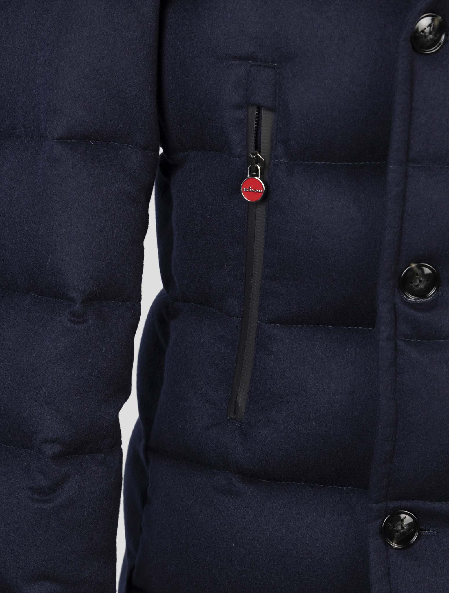 Kiton Blue Cashmere Coat