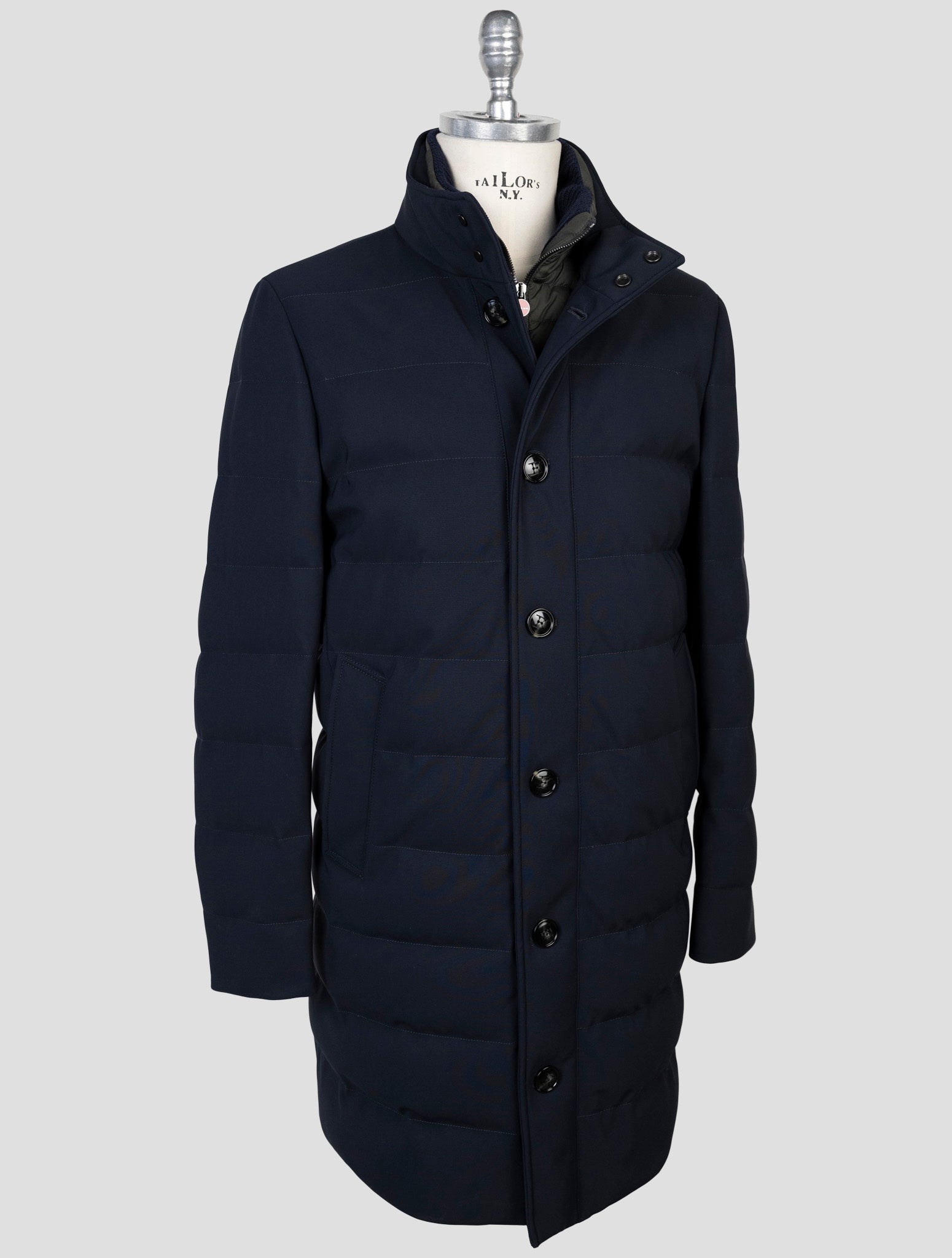 Kiton Blue Pl Pa Ea Coat