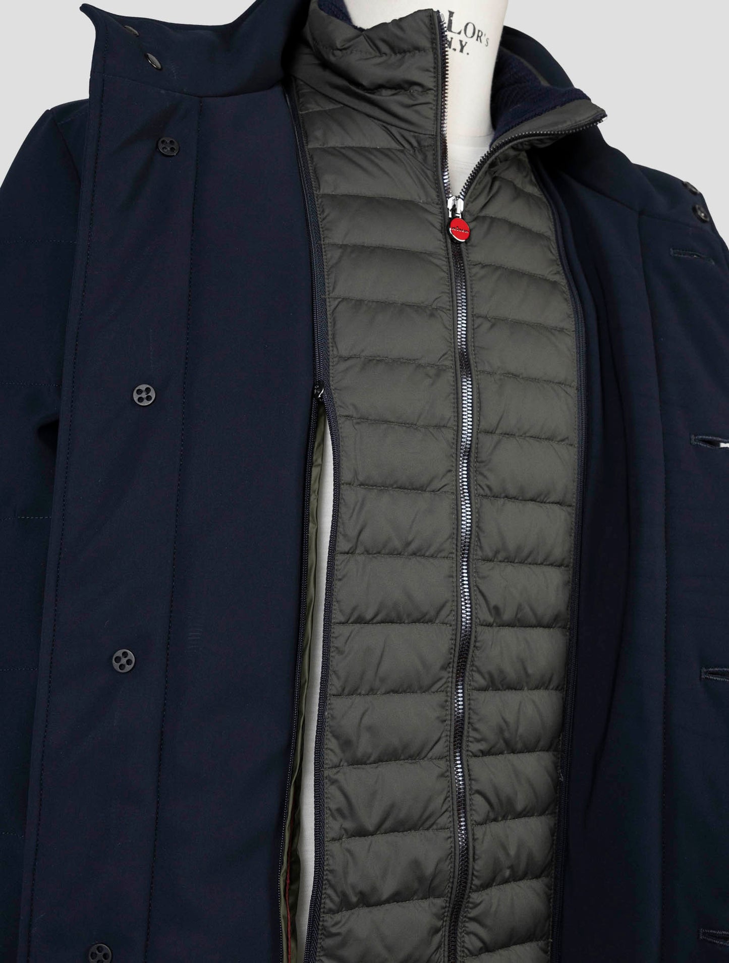 Kiton Blue Pl Pa Ea Coat