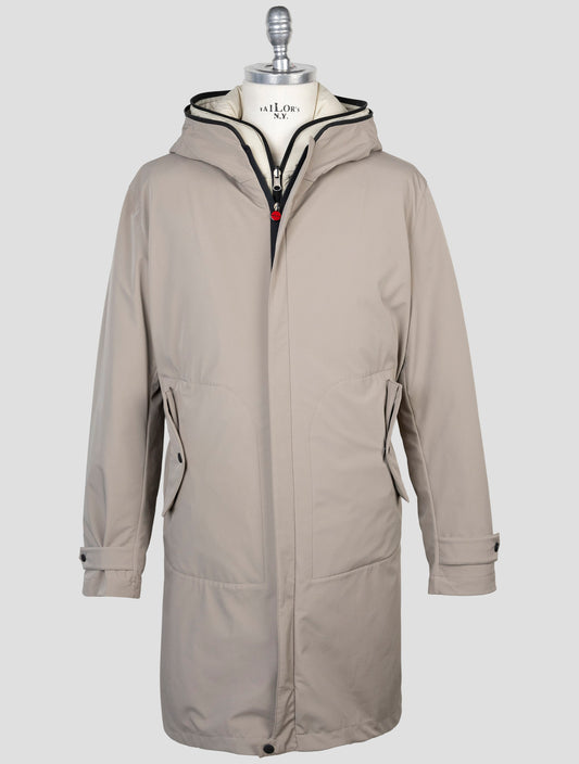 Kiton Taupe Pl Pa Ea Coat 2 Pieces