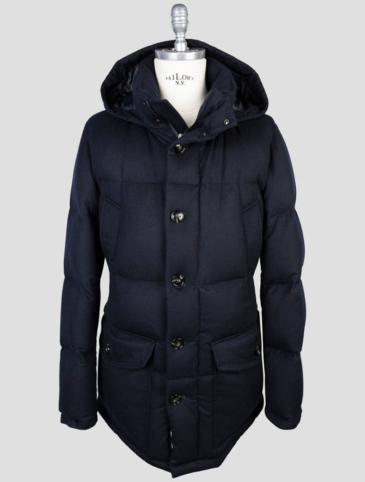 Kiton Blue Cashmere Ea Coat