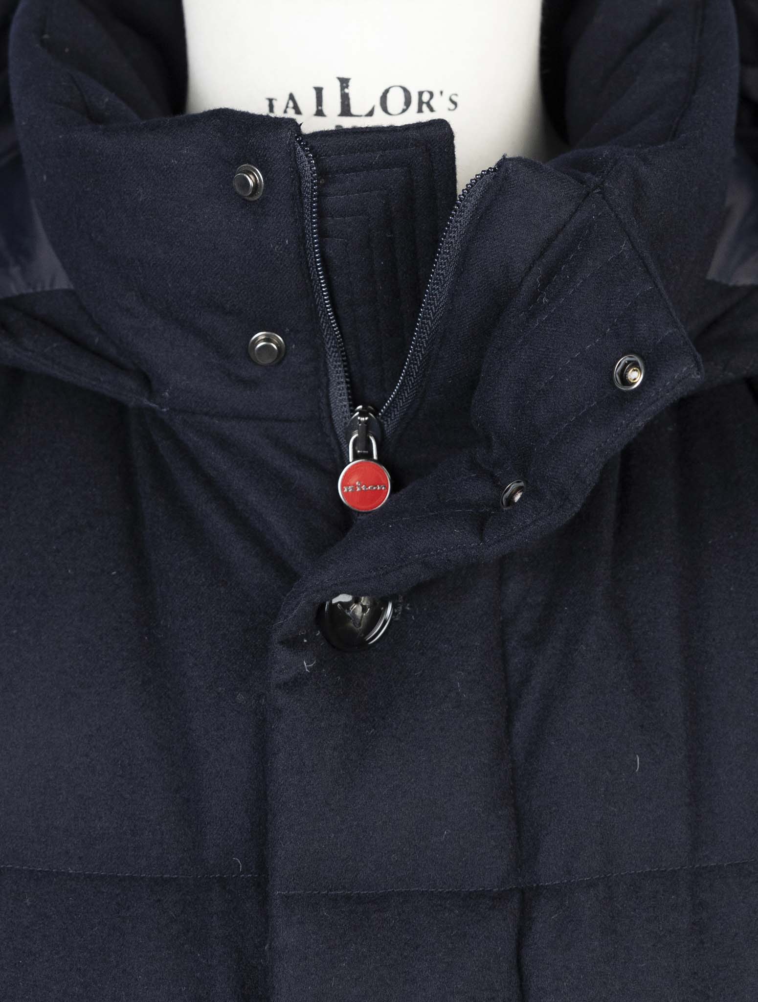 Kiton Blue Cashmere Ea Coat