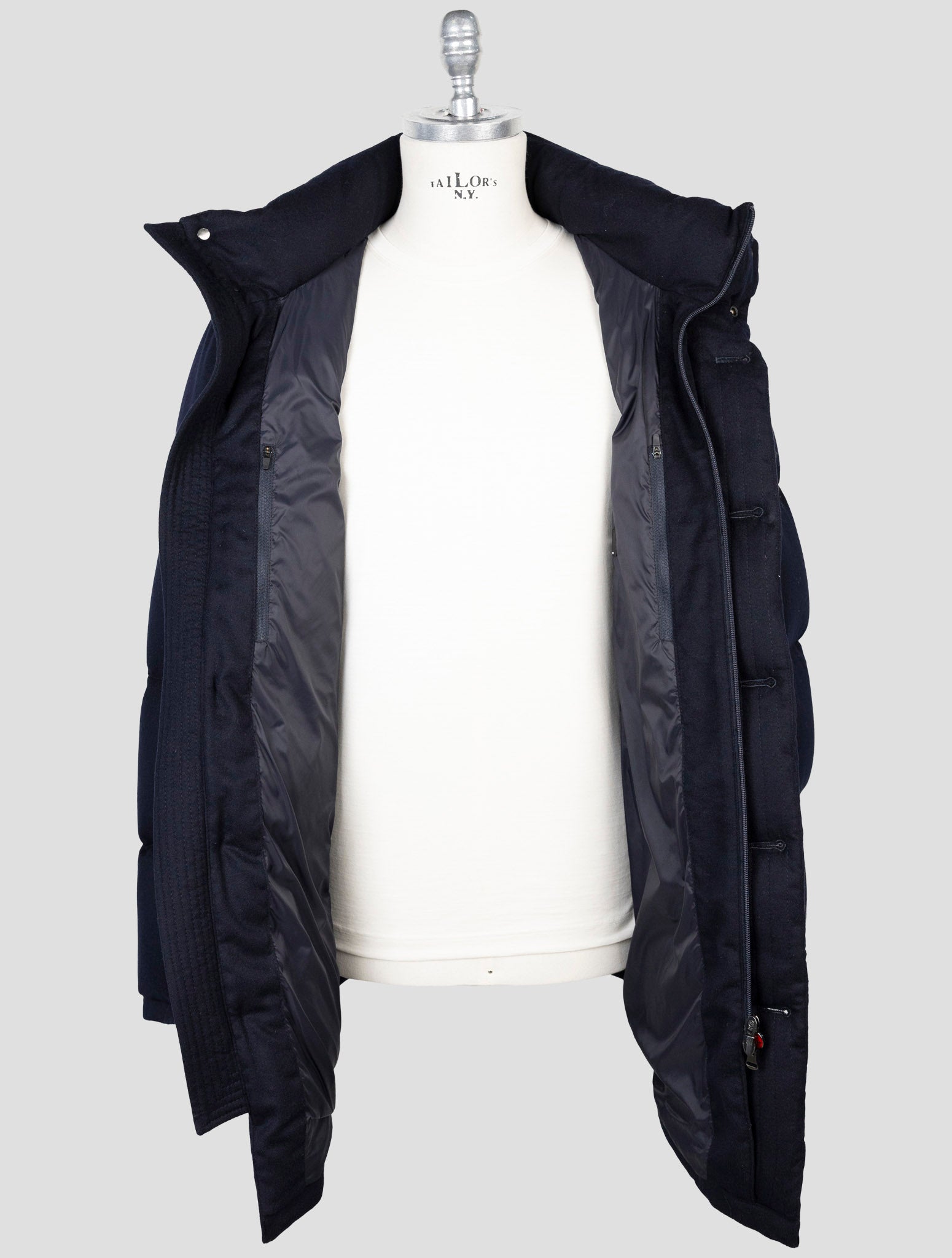 Kiton Blue Cashmere Ea Coat