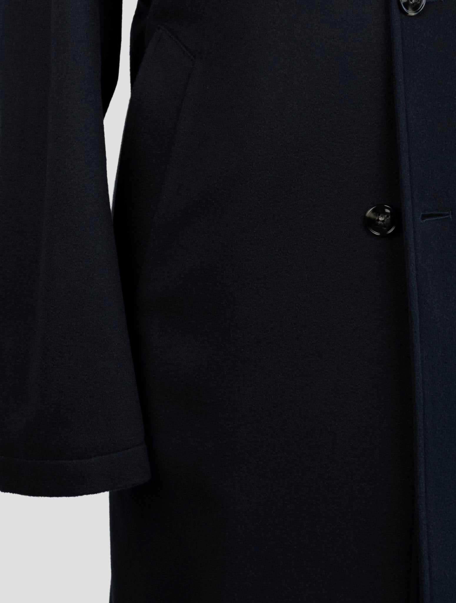 Kiton Blue Cashmere Overcoat