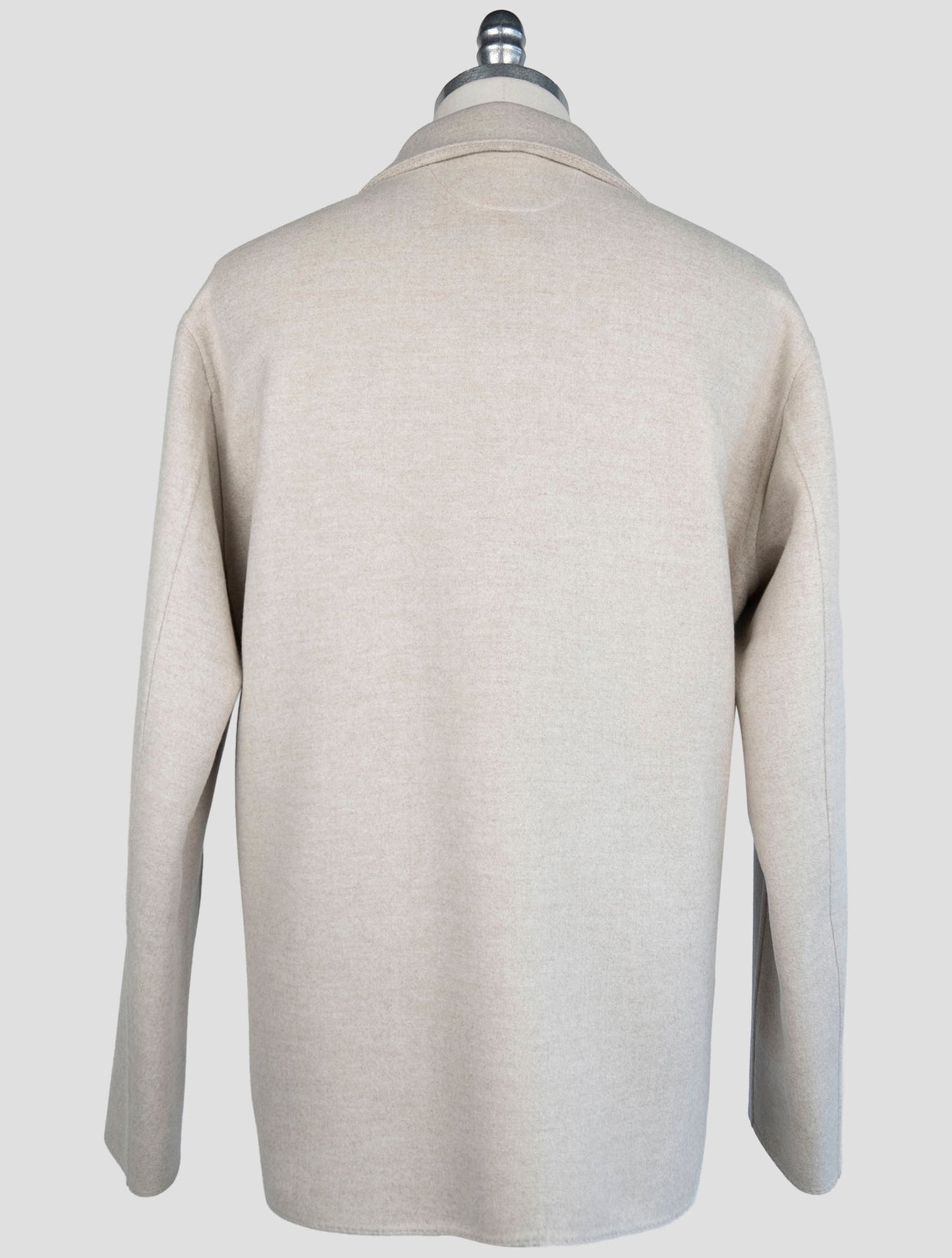 Kiton Beige Wool Cashmere Coat