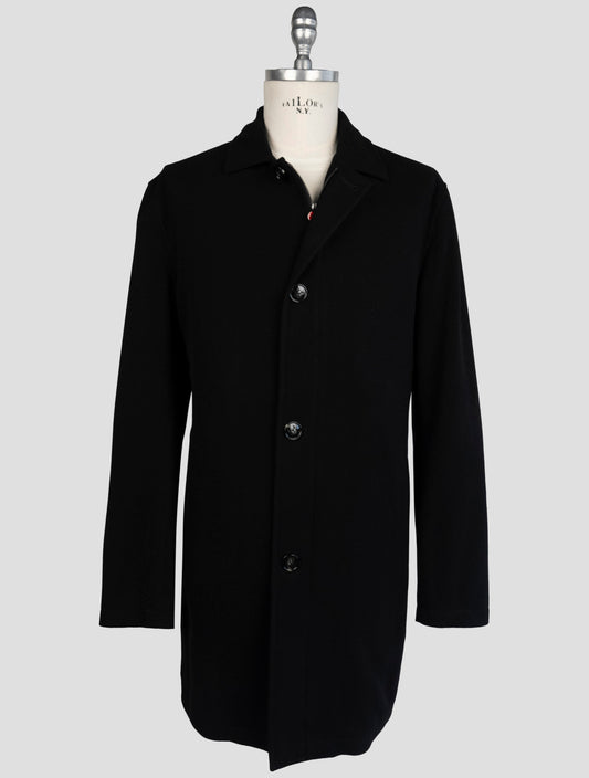 Kiton Black Cashmere Overcoat