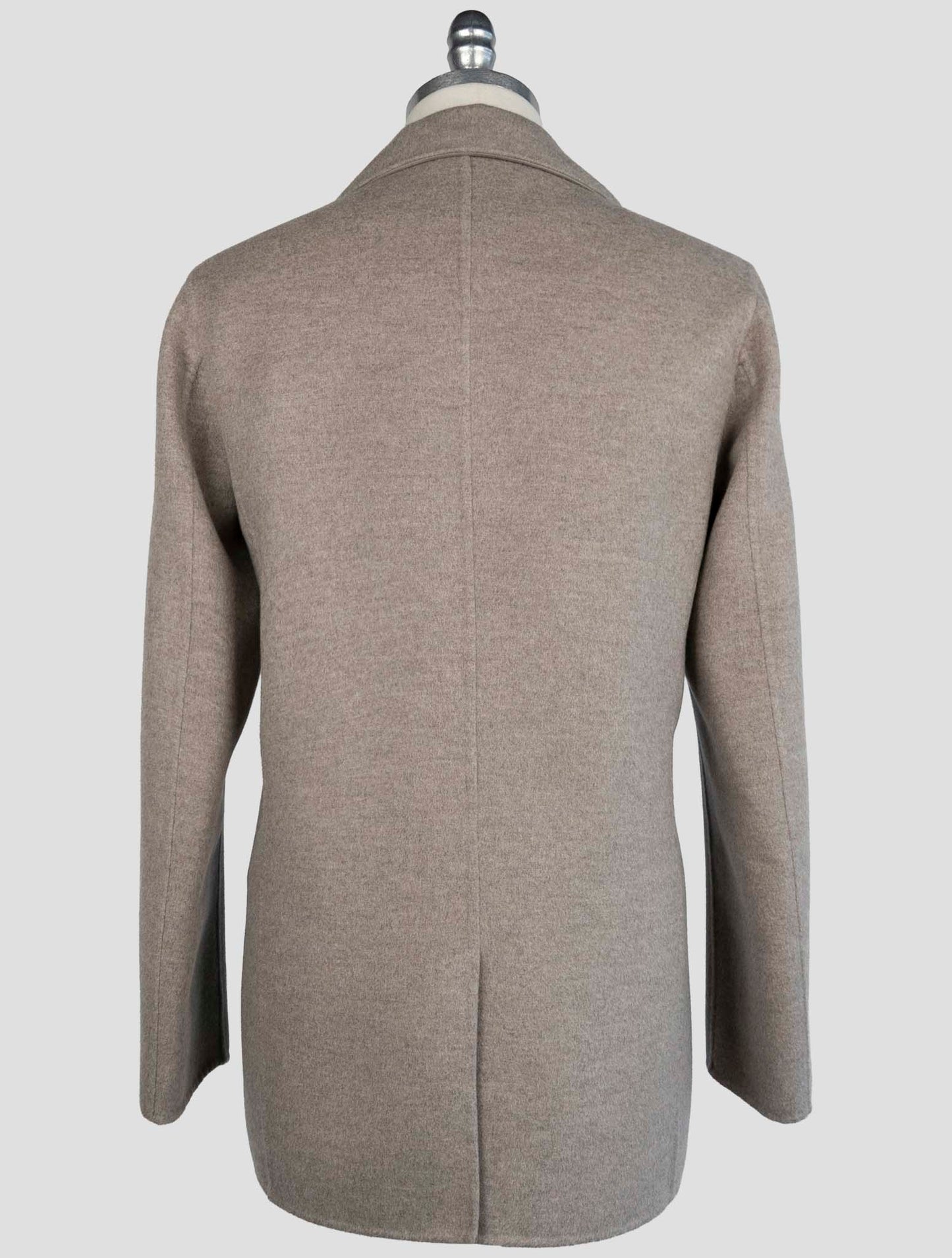 Kiton Beige Wool Cashmere Coat